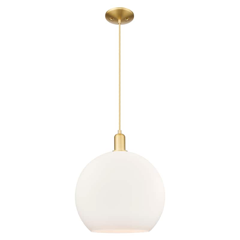 Innovations Lighting Endless Possibilities Arcadia - Athens - 1 Light 14" Cord Hung Mini Pendant - Satin Gold/Matte White