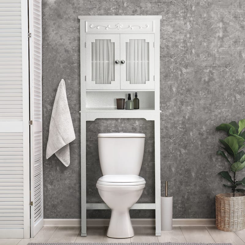 Teamson Home Lisbon Wooden Over-the-Toilet Space Saver