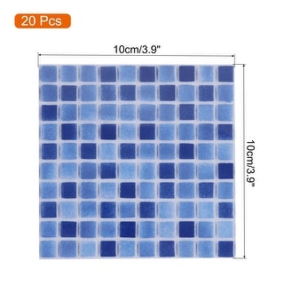 20Pcs Mosaic Tile Sticker 10x10cm Square Wallpaper Backsplash, Style 4 ...
