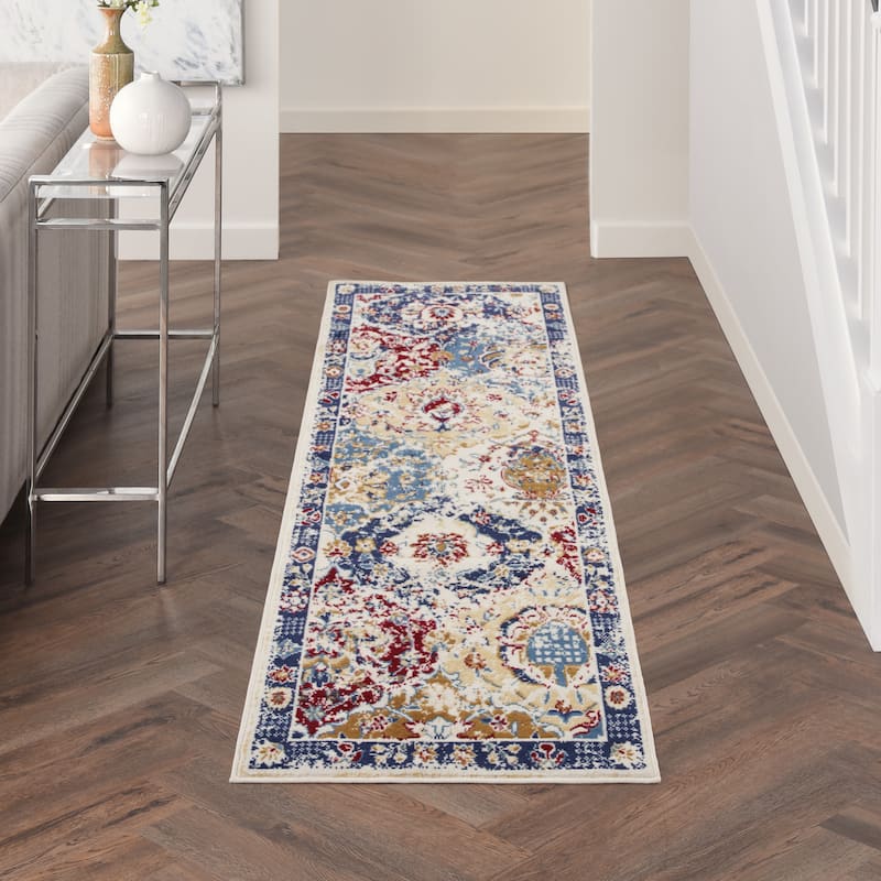 Nourison Grafix Vintage Boho Persian Border Area Rug