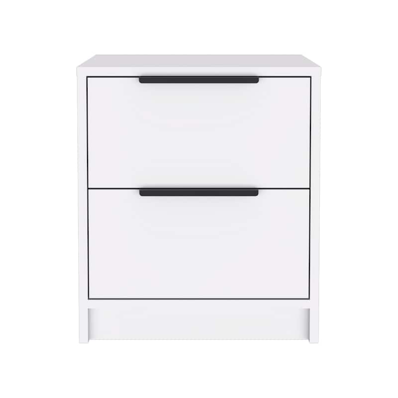 Cannon 2-Drawer Nightstand Light Grey