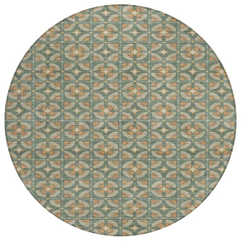 Machine Washable Indoor/ Outdoor Modern Roeland Chantille Rug