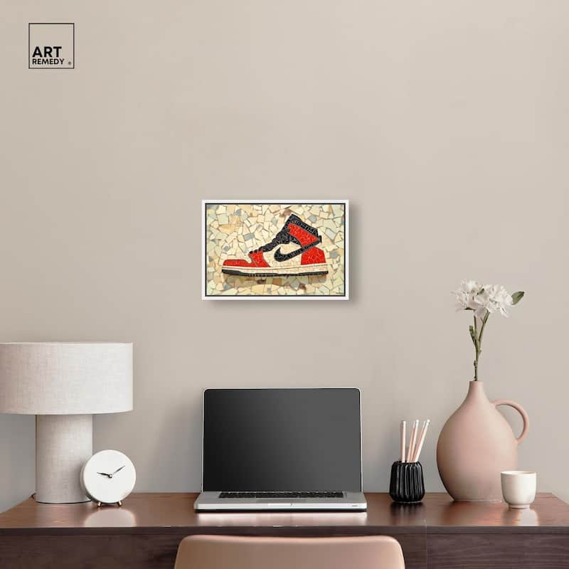 Mosaic Sneaker Canvas by Art Remedy