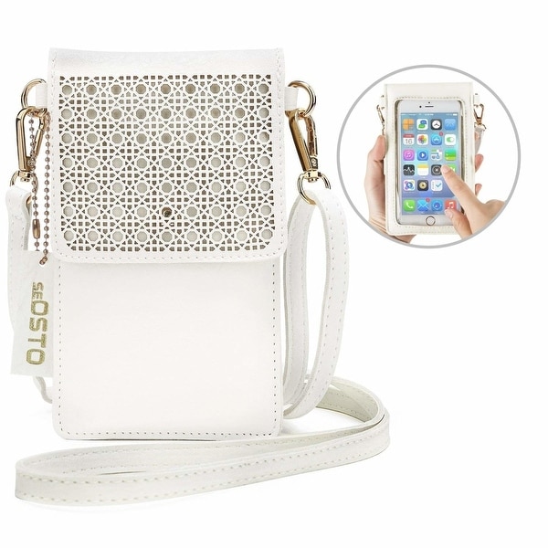 Shop Small Crossbody Bag Cell Phone Purse Wallet with 2 Shoulder Strap Handbag for Women Girls ...