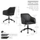 preview thumbnail 11 of 32, Porthos Home Madison Office Desk Chair, Tufted PU Leather Upholstery