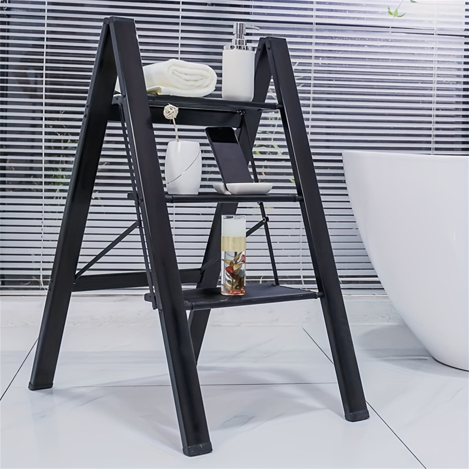 Amerihome aluminum ultra slim folding utility step ladder clearance