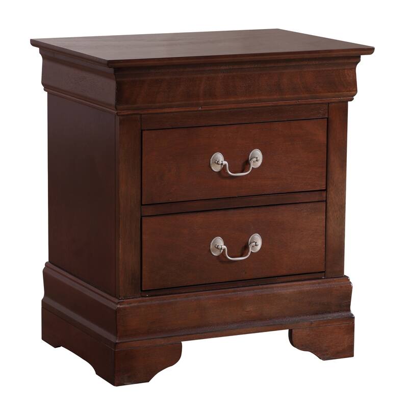 Cappuccino Nightstand 24x22x16 with One Spacious Drawer, Compact Bedside Table for Storage and Rich Modern Bedroom Accent