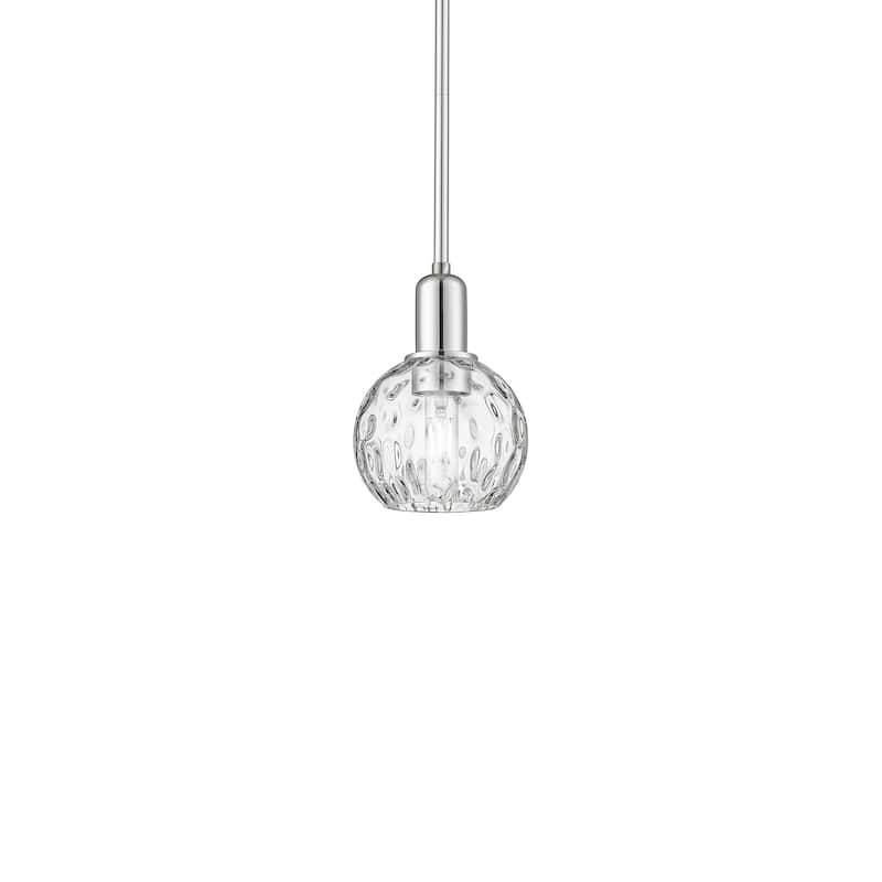 Innovations Lighting 716-1S-9-6 Athens Water Glass Pendant Athens - Polished Chrome / Clear Water Glass