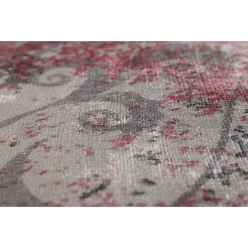 Modern Abstract Indian Rug Hand-Knotted Wool Carpet - 8'2"x 9'9"