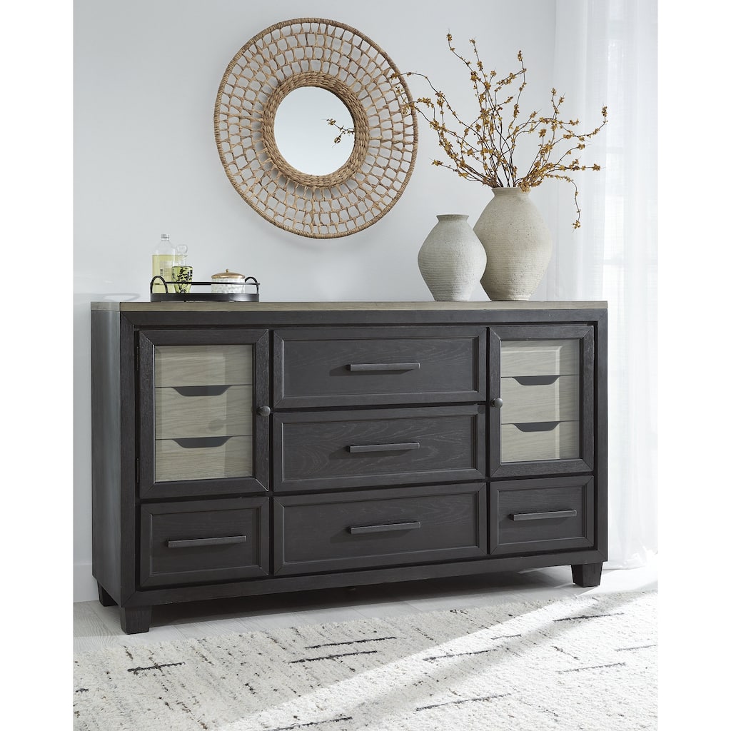 Signature Design by Ashley Foyland Black/Brown Dresser