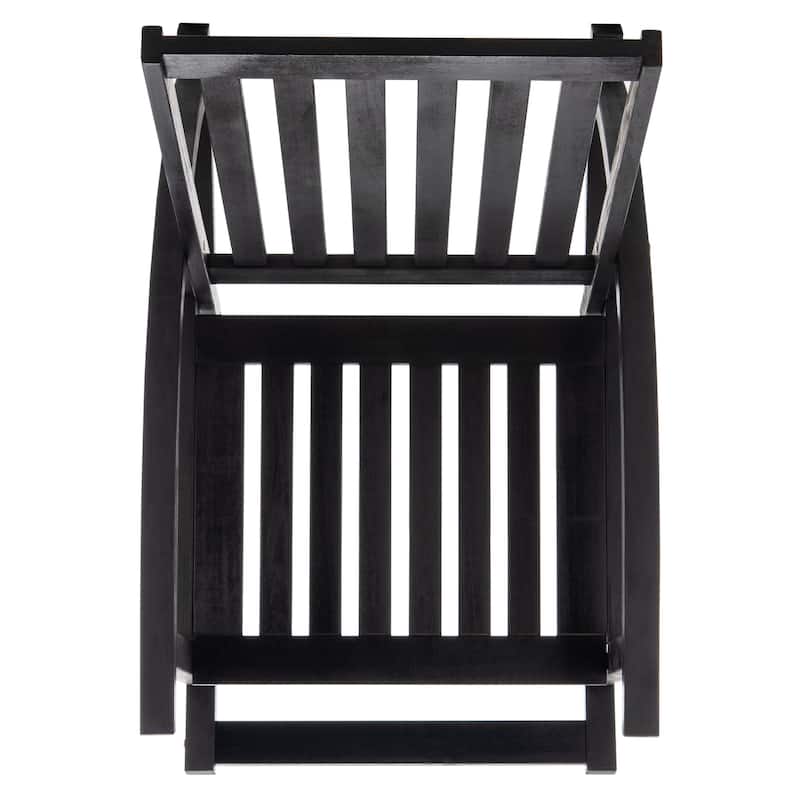 SAFAVIEH Outdoor Nevaeh Acacia Wood Rocking Chair - 26W x 45D x 34H
