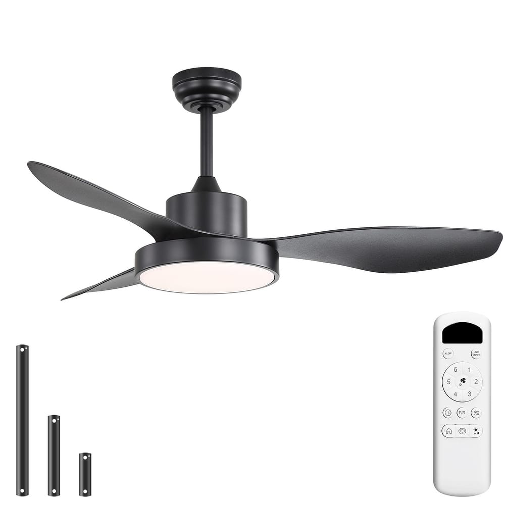 Sofucor 47 Inch Ceiling Fan with Light,Large Dimmable Memory LED,6 Speeds 5500CFM High Velocity Timer Reversible,ETL - 47 Inches