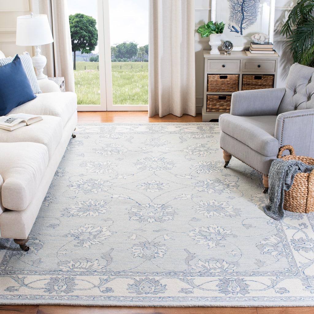 SAFAVIEH, Handmade Micro-Loop Reka Modern Wool Rug