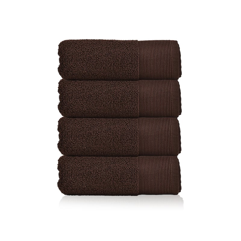 Fabstyles Camelot Hand Towel 600 GSM Zero-Twist Cotton Set of 4 - 16"x28"