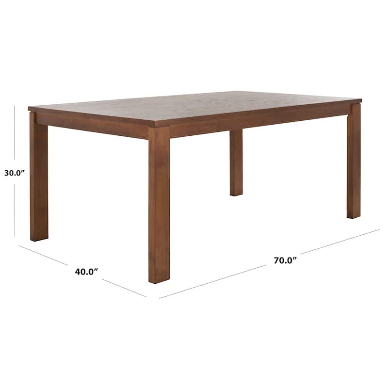 SAFAVIEH Couture Fridrika Wooden Dining Table - 70" W x 40" D x 30" H - 70Wx40Dx30H
