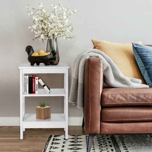 Shop Vecelo End Bedside Table Nightstand Storage Room Decor W 2
