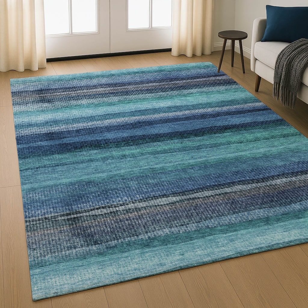 Premium Washable Super Soft Modern Stripe Mayfield Rug