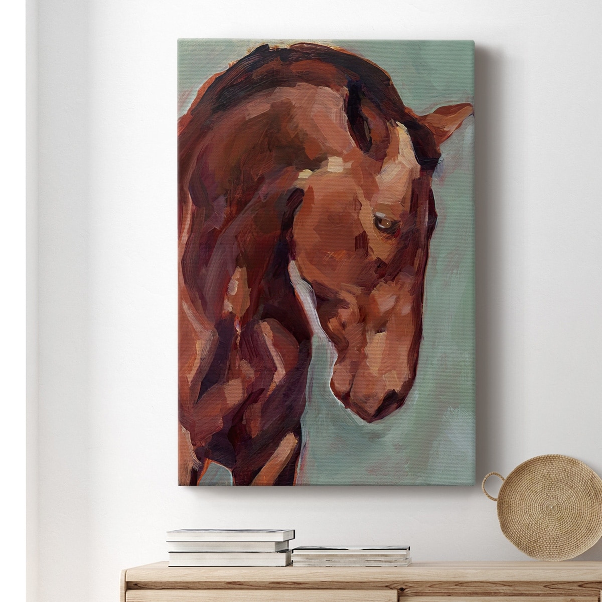 Paint by Number Horse II Premium Framed Canvas- Ready to Hang August Grove Size: 27 H x 18 W x 2.5 D