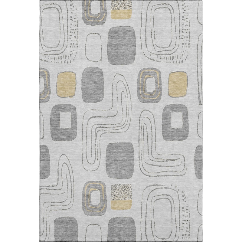 Premium Washable Super Soft Contemporary Elements Mayfield Rug