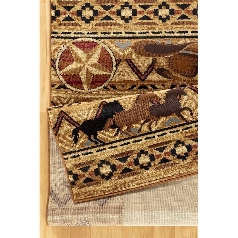 Tribes GC_YLS4011 Beige Southwest Area Rug