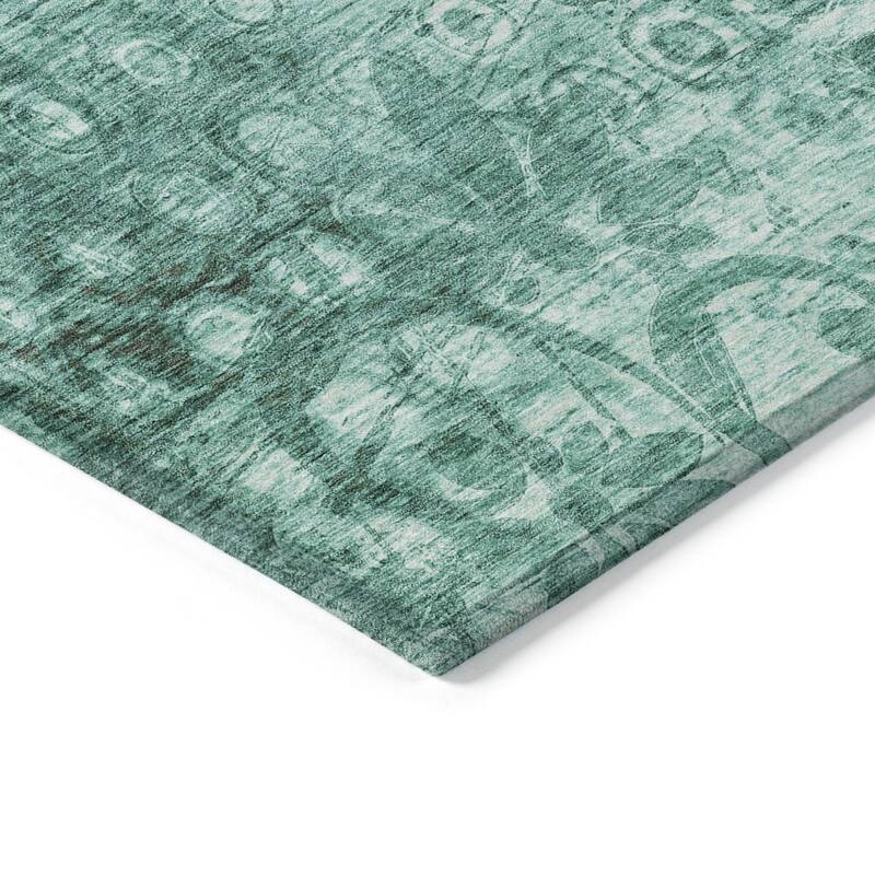 HomeRoots Ikat Transitional Rectangle Outdoor Rug