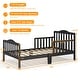 preview thumbnail 21 of 44, Costway Kids Toddler Wood Bed Bedroom Furniture w/ Guardrails - See Details
