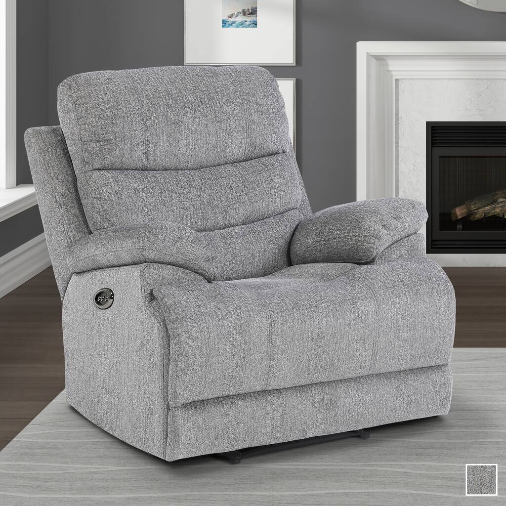 Dixon Chenille Fabric Power Reclining Chair