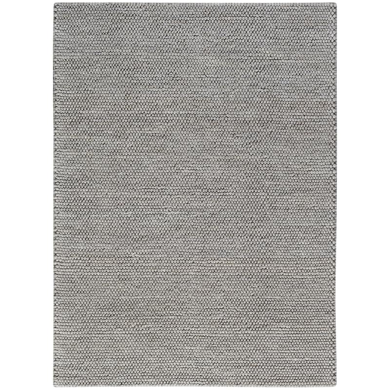 DKNY Pure Knots Indoor only Solid Area Rug - Grey - 5'3" x 7'3"