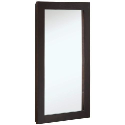 Design House 541326 16" Framed Single Door Mirrored Medicine Cabinet from the Ventura Collection