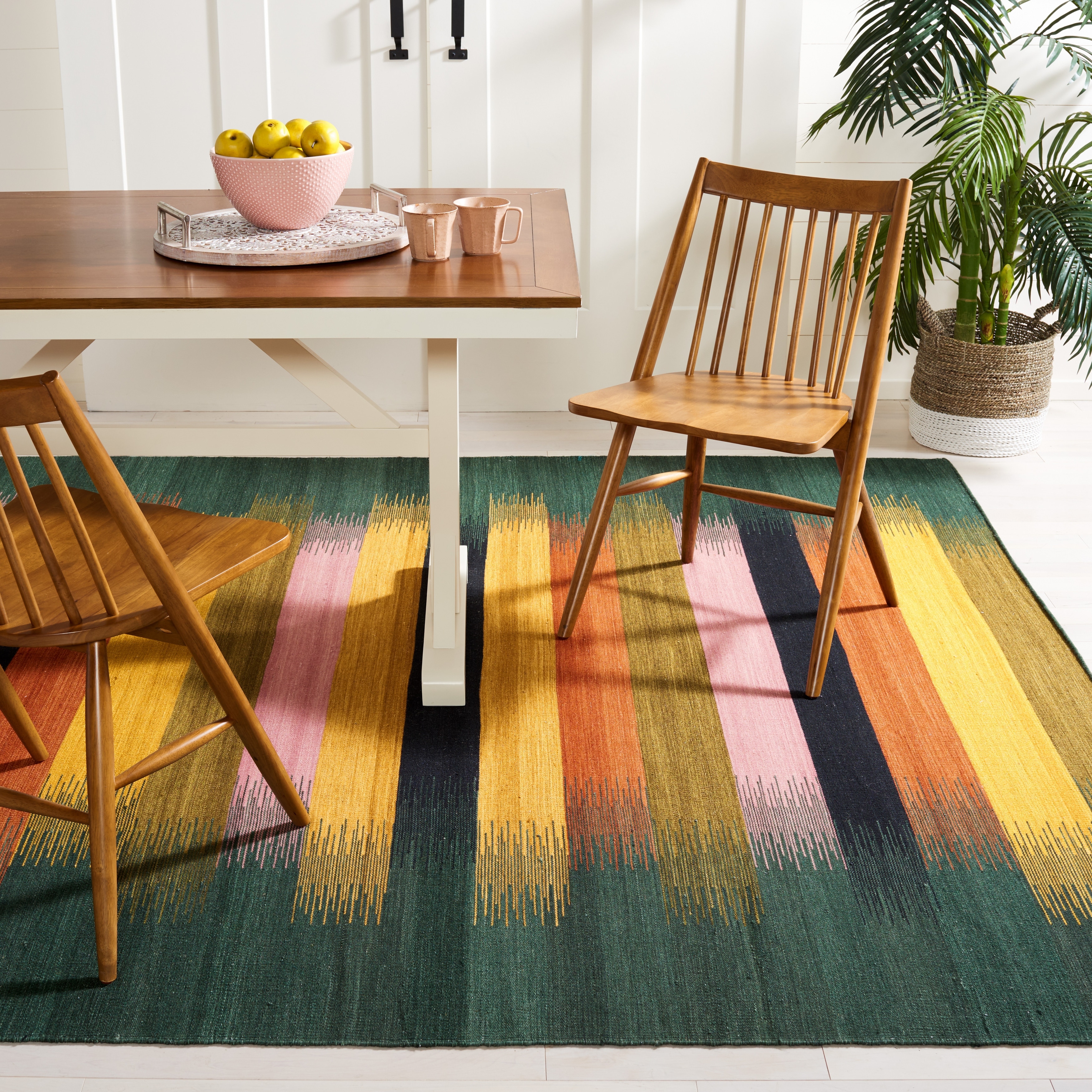 SAFAVIEH Handmade Flatweave Dhurries Ksenja Modern Wool Rug