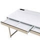 preview thumbnail 5 of 11, Arthur Modern 48-inch Steel Computer Desk with Charging Ports by Furniture of America