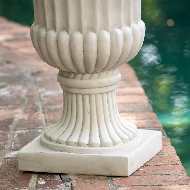 Antique White Italian Urn Planter