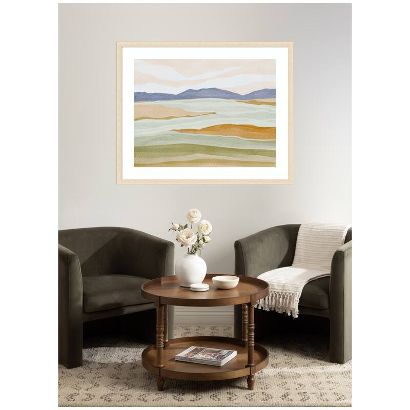 Kate and Laurel Framed Art Dreamy Hillscape by Nikita Jariwala