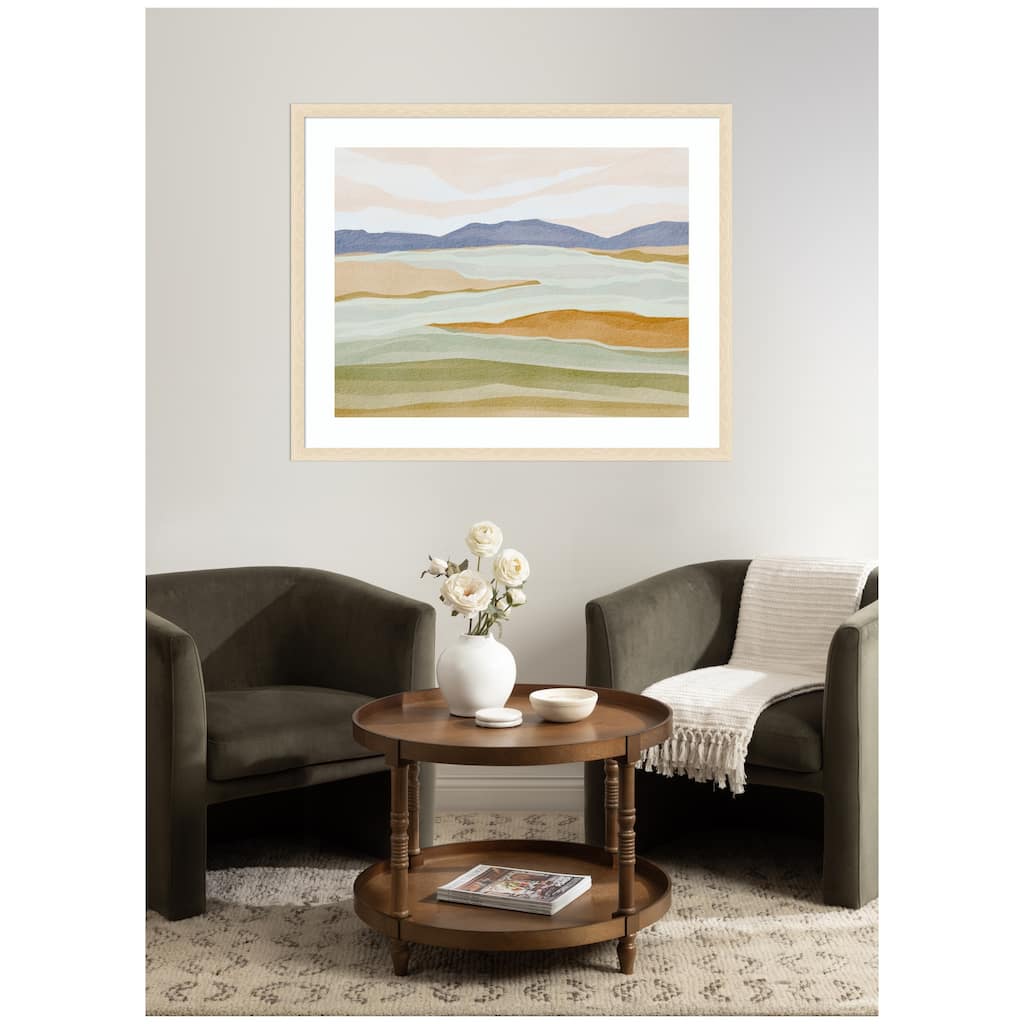 Kate and Laurel Framed Art Dreamy Hillscape by Nikita Jariwala