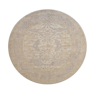 Wahi Rugs Oushak Wool Hand Knotted Rug 7.9x7.9 - 8' x 8' - Bed Bath ...