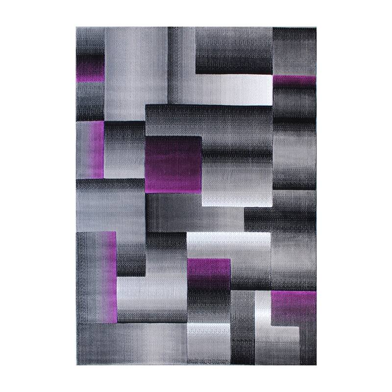Modern Geometric Style Color Blocked Indoor Area Rug