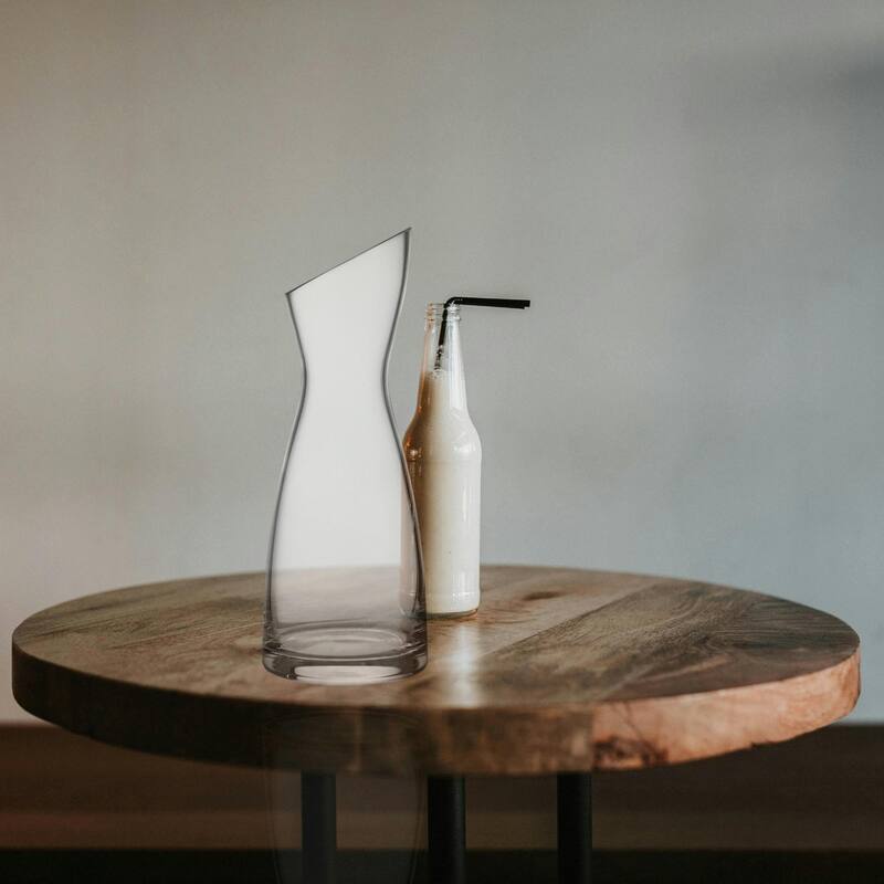 Nambe Skye Crystal Clear Glass Carafe - 36 oz