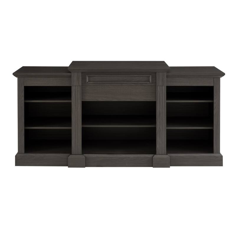 Media Console Table with Large Storage Cabinet