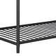 preview thumbnail 6 of 8, Black Twin over Twin Size Metal Triple Bunk Bed with Ladder & Fence
