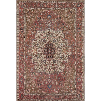 Bakhtiari Persian Antique Area Rug Handmade Wool Carpet - 6'11"x 10'0"