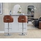 preview thumbnail 40 of 53, Porch & Den Dahlia Adjustable Bar Stool with Rounded T Footrest (Set of 2)