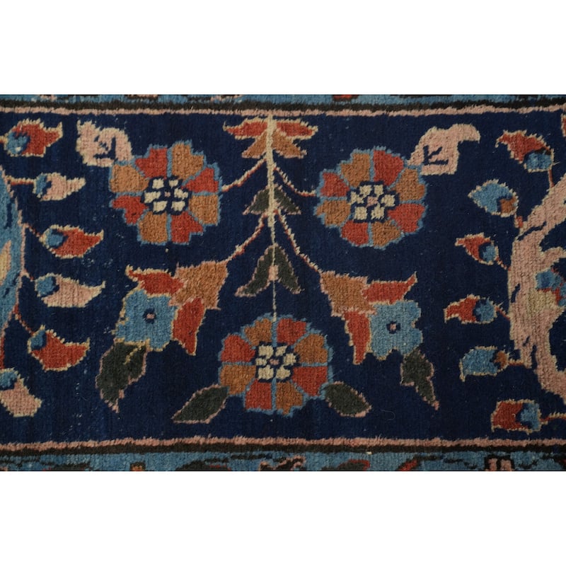 Hand Knotted Oriental 100% Wool Carpet Traditional All-Over Oranges & Rust Sarouk Area Rug - 16' 2'' X 10' 11''