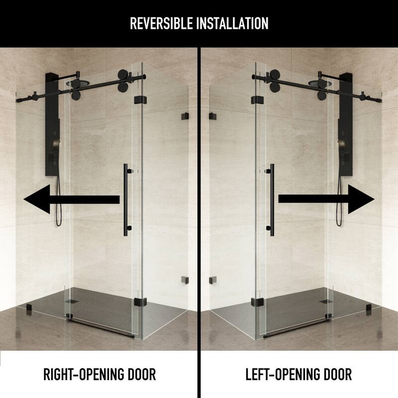 VIGO Winslow Frameless Sliding Shower Enclosure