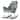 Grey Velvet Rocking Chair, Comfort and Style, Velvet, 38.5"H x 27.5"W x 36"D for Living Room Bedroom Waiting Room