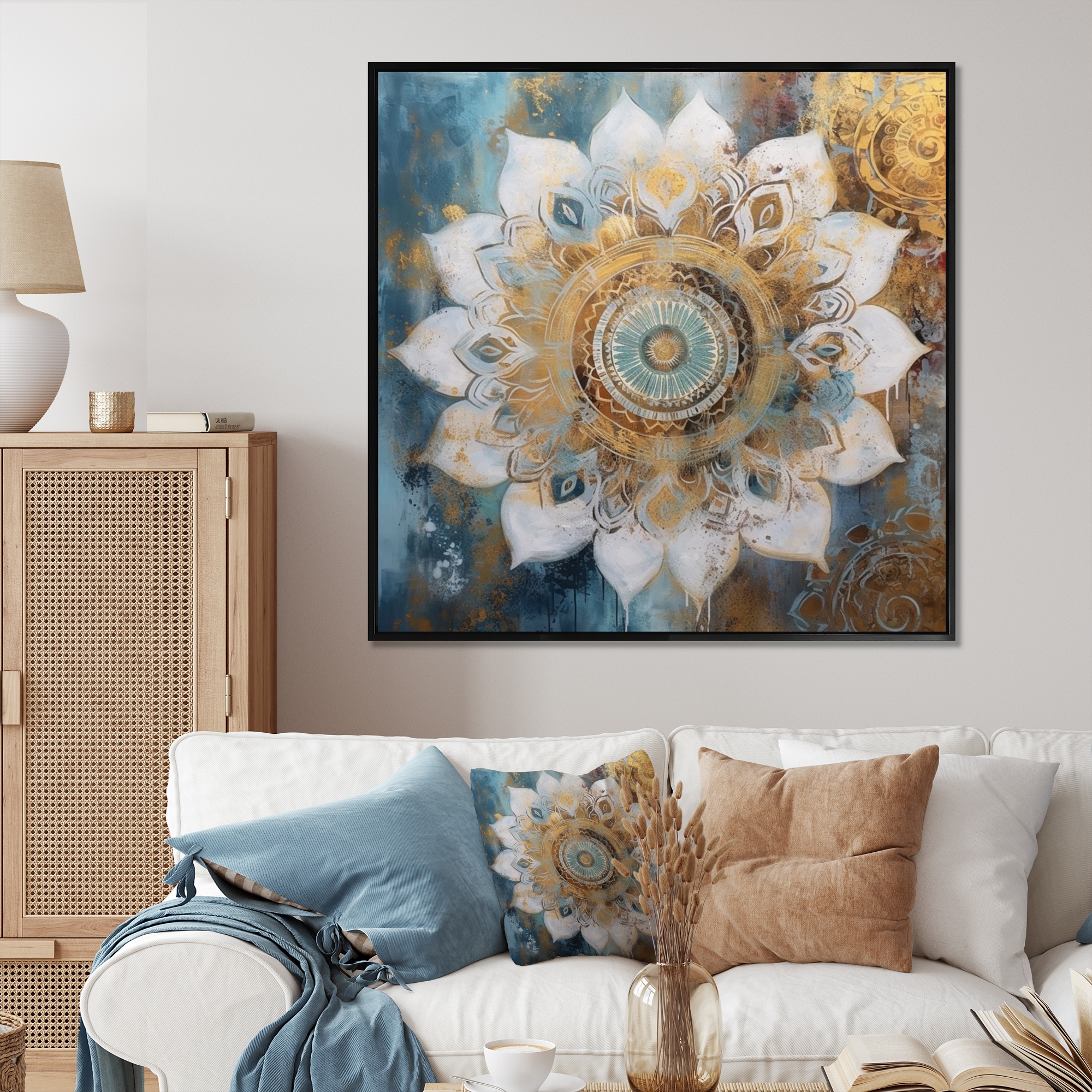 Mandala wall art framed store