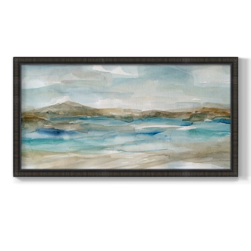 Peaceful Beach II Premium Framed Canvas- Ready to Hang