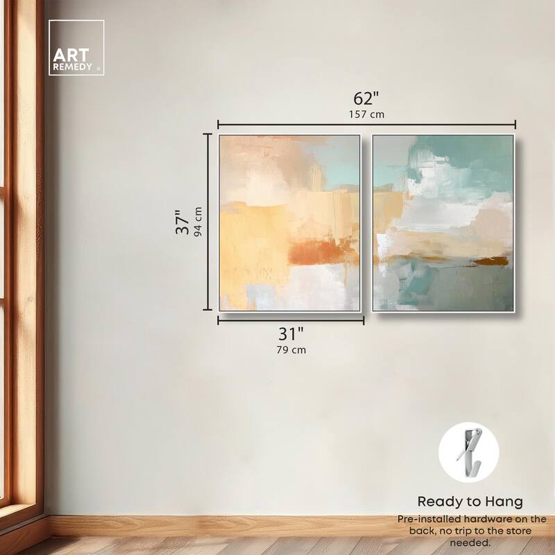 Muted Melody II Canvas Set of 2 by Art Remedy