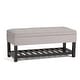 preview thumbnail 47 of 136, WYNDENHALL Essex 44 inch Wide Transitional Rectangle Ottoman Bench
