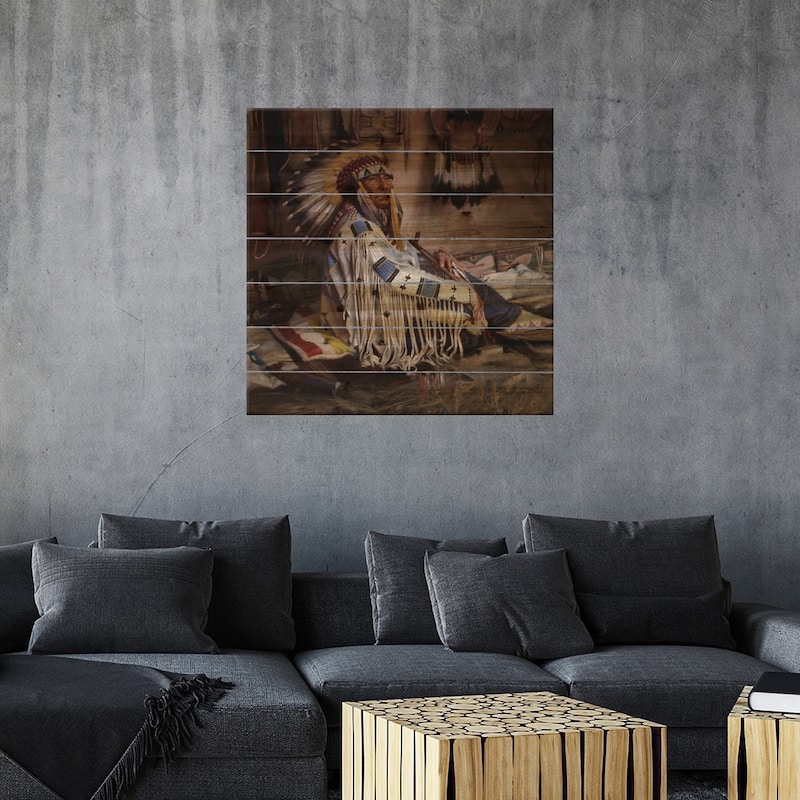 Habitat Print On Wood by David Edward Kucera - Multi-Color