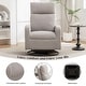 preview thumbnail 35 of 84, HOMYKA Swivel Glider Rocker Accent Chair for Nursery with Side Pocket